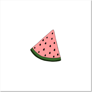 Cute watermelon hand drawn pattern Posters and Art